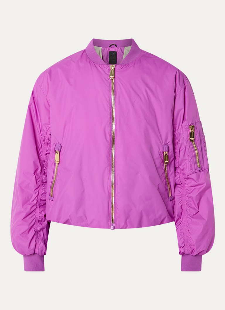 Goldbergh Dames Isolana bomberjack met ritszakken in de kleur Paars, maat: 36
