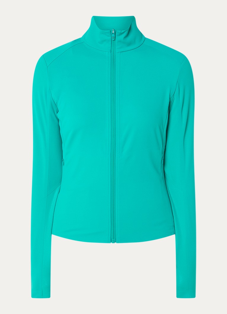 Goldbergh Dames Noella jack met ritszakken in de kleur Turquoise, maat: XL