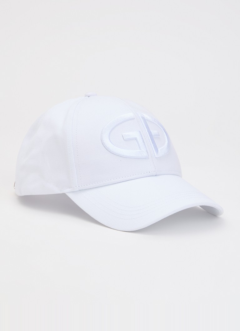 Goldbergh Dames Valencia pet met logoborduring in de kleur Wit, maat: ONE SIZE