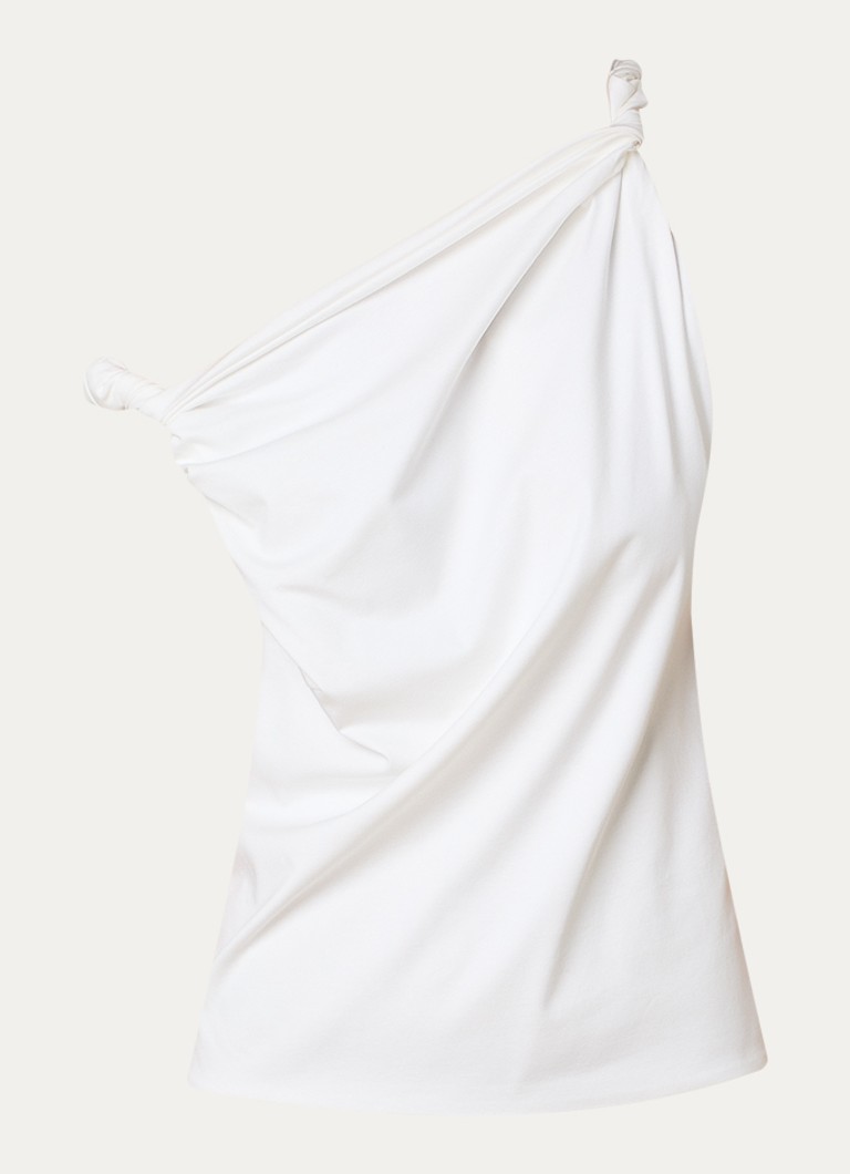 TOTEME Dames Top met asymmetrische hals in de kleur Wit, maat: 36