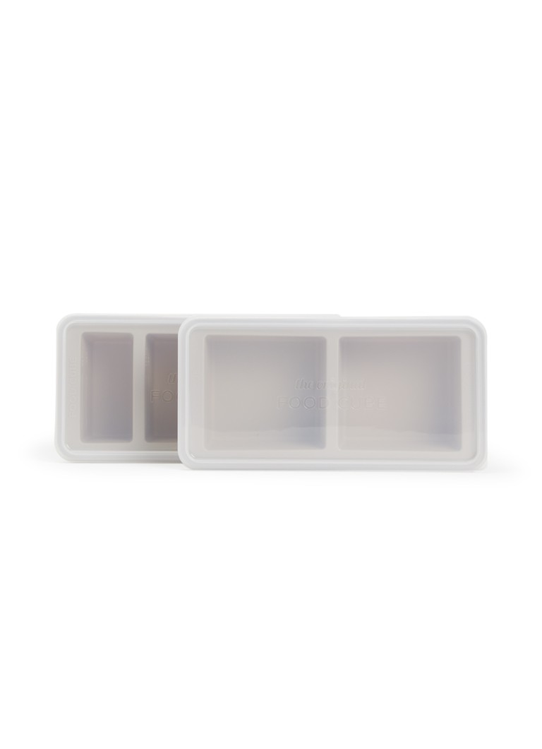 Original Food Cube Mealprep bak set van 2 - 4 x 0,25 l en 2 x 0,5 l Beige - Deal