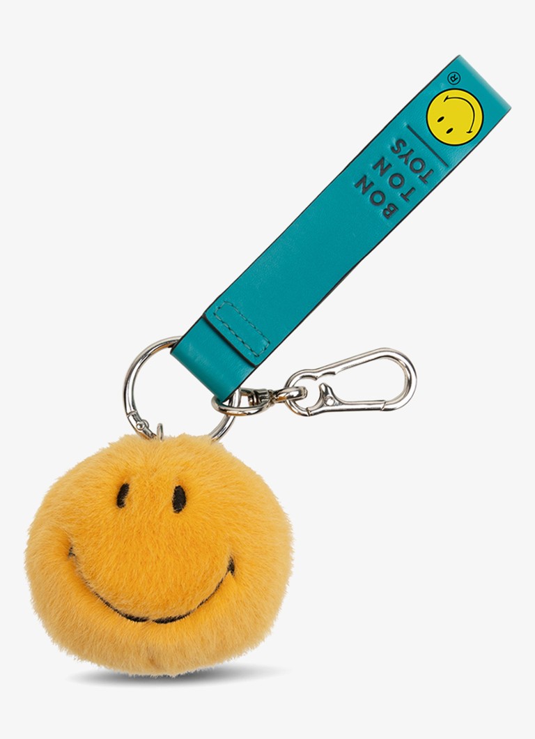 Bon Ton Toys Dames Smiley fuzzy tasbedel in de kleur Geel, maat: 7 CM