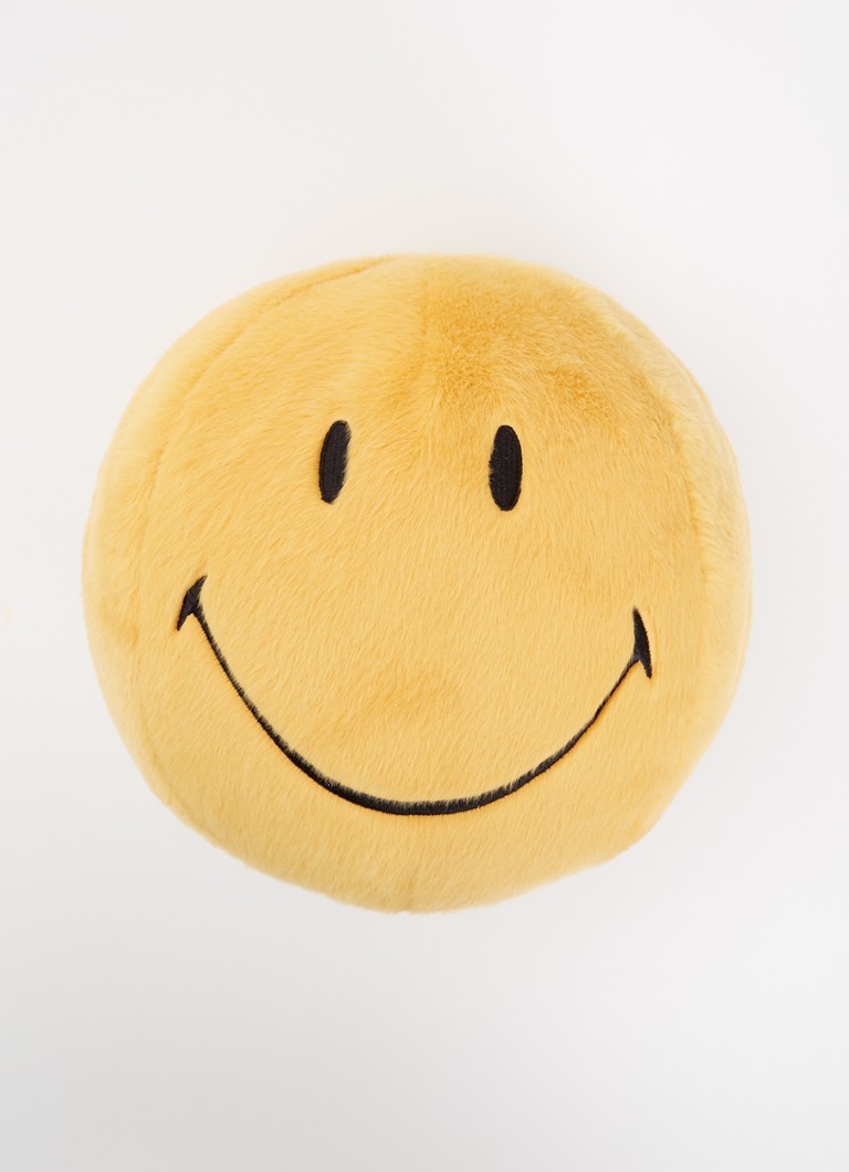Bon Ton Toys Smiley Fuzzy knuffel 23 cm in de kleur Geel, maat: 23 CM