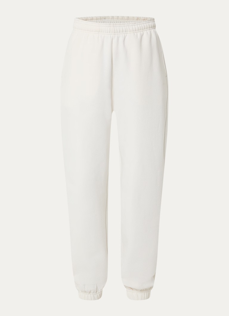 Björn Borg Dames Studio high waist joggingbroek met steekzakken in de kleur Gebroken wit, maat: S