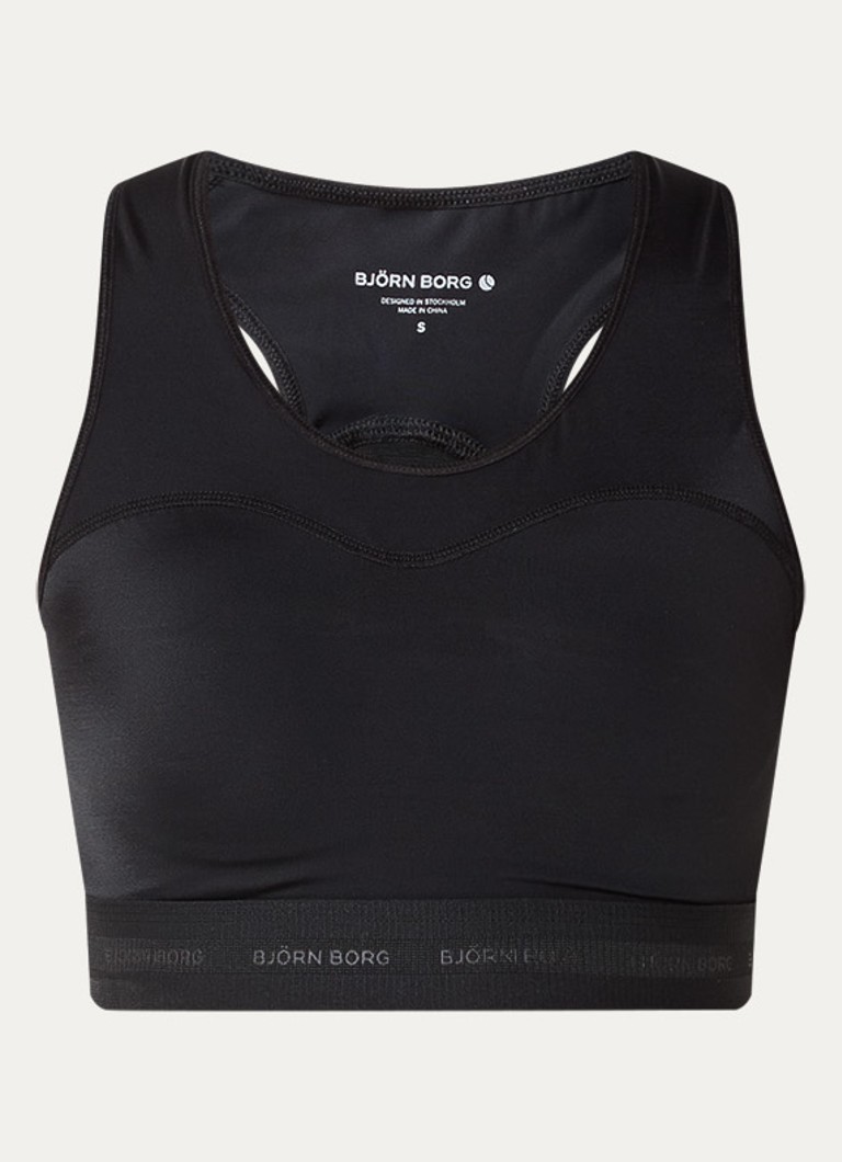 Björn Borg Dames Performance sport bh met high support in de kleur Zwart, maat: S