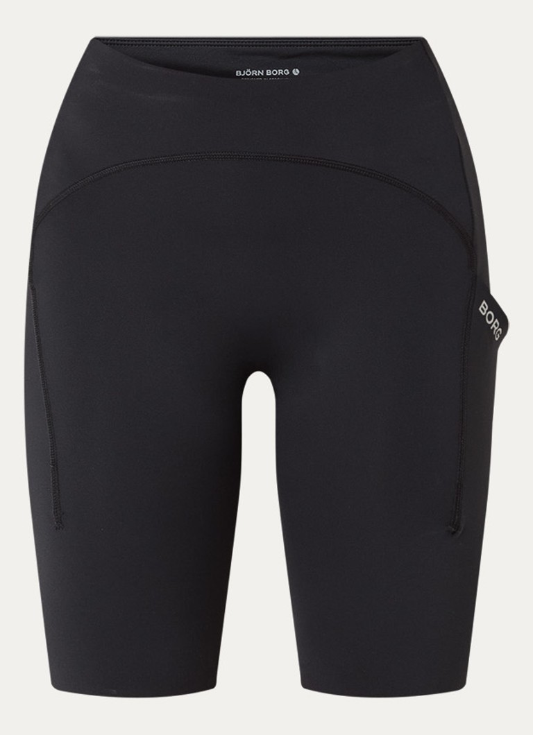Björn Borg Dames Performance high waist skinny fit korte trainingslegging in de kleur Zwart, maat: XL