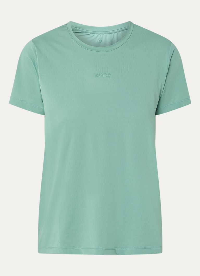 Björn Borg Dames Trainings T-shirt met logo in de kleur Mint, maat: M