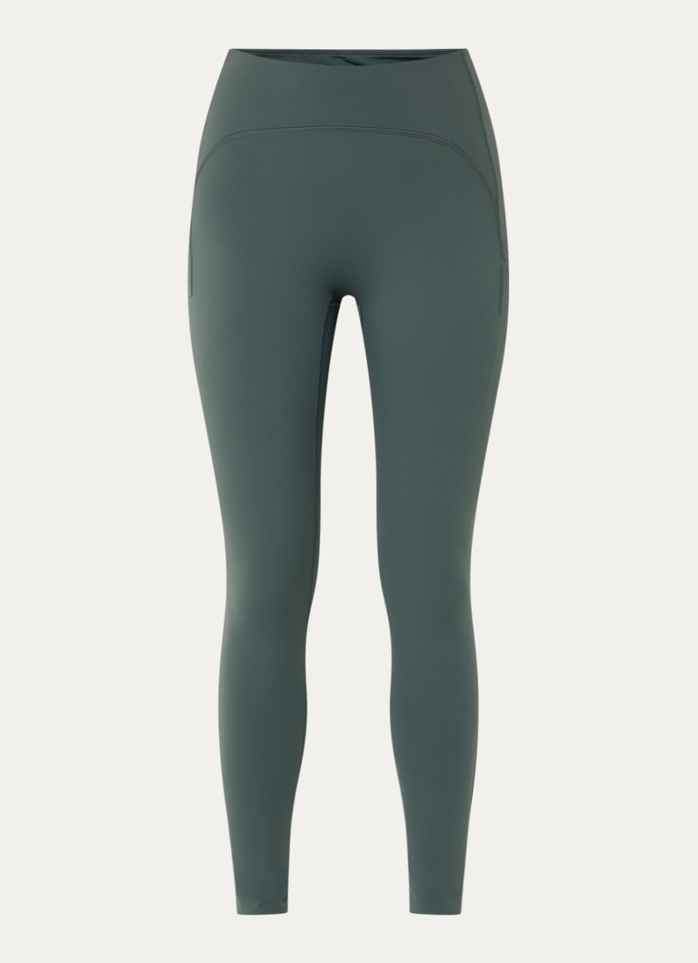 Björn Borg Dames High waist skinny fit trainingslegging met logo in de kleur Groen, maat: L