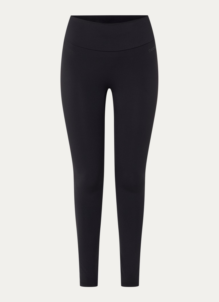 Björn Borg Dames High waist slim fit sportlegging met logo in de kleur Zwart, maat: XS