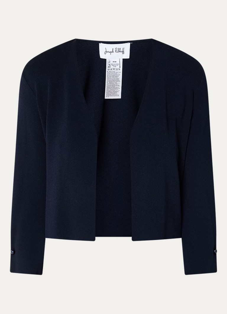 Joseph Ribkoff Dames Fijngebreide bolero met stretch in de kleur Donkerblauw