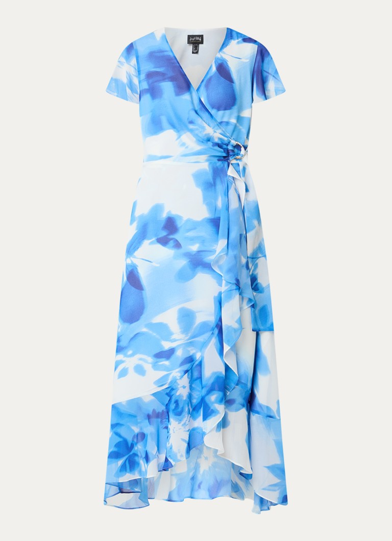 Joseph Ribkoff Dames Midi tuniekjurk met print in de kleur Blauw