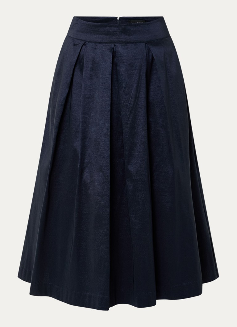 Joseph Ribkoff Dames Midi plooirok in de kleur Donkerblauw