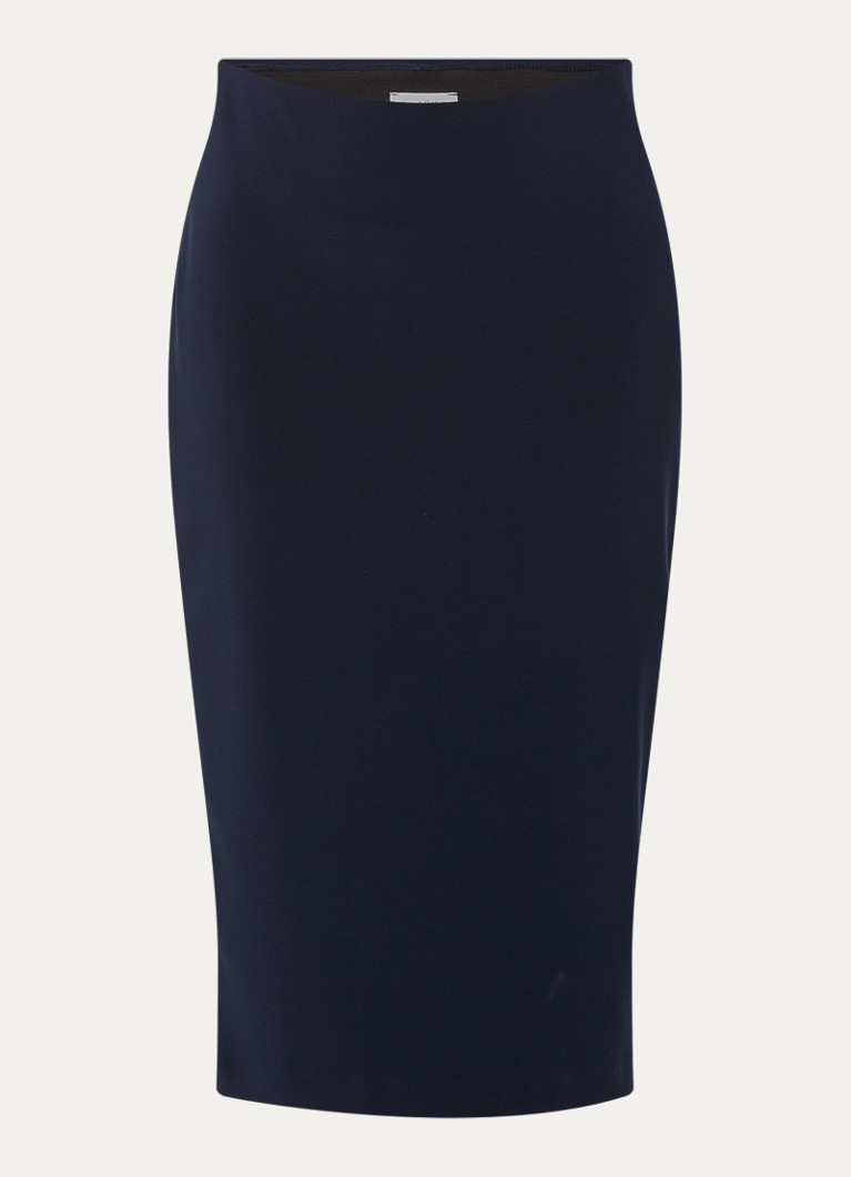 Joseph Ribkoff Dames Midi rok met split in de kleur Donkerblauw