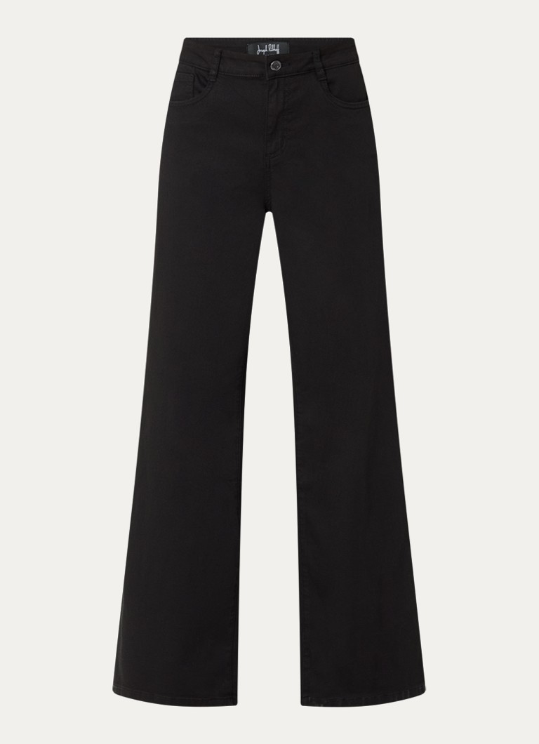 Joseph Ribkoff Dames High waist straight fit broek met steekzakken in de kleur Zwart