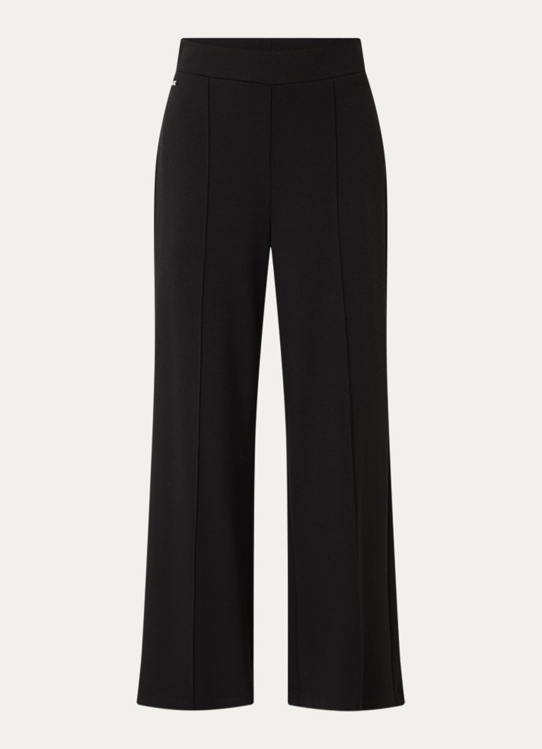 Joseph Ribkoff Dames High waist wide fit pantalon met stretch in de kleur Zwart