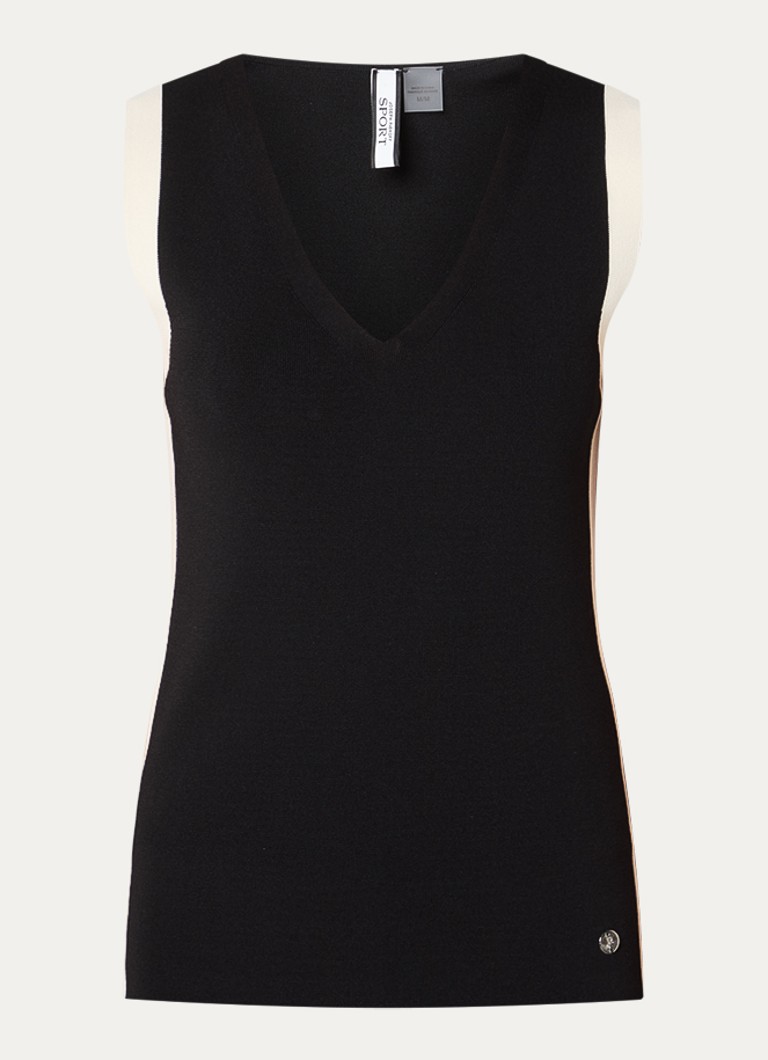Joseph Ribkoff Dames Top met V-hals in de kleur Zwart