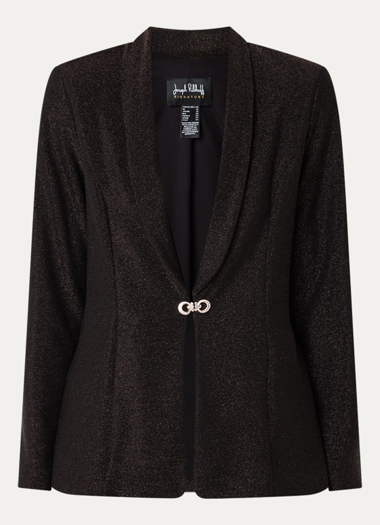 Joseph Ribkoff Dames Blazer met lurex en schoudervulling in de kleur Donkerbruin