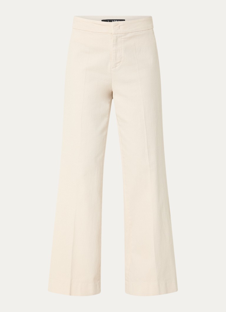 Joseph Ribkoff Dames Mid waist flared jeans met gekleurde wassing in de kleur Creme