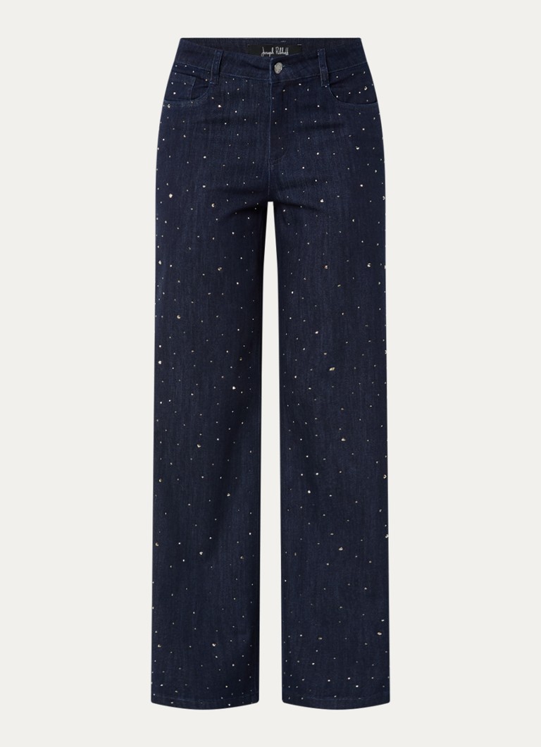Joseph Ribkoff Dames High waist flared jeans met strass en steekzakken in de kleur Indigo