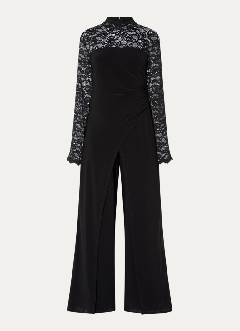 Joseph Ribkoff Dames Jumpsuit met details van kant in de kleur Zwart