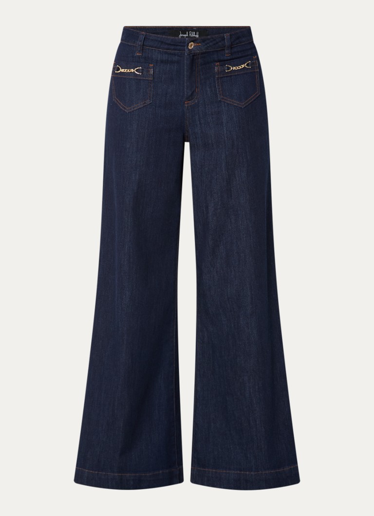 Joseph Ribkoff Dames High waist flared jeans met donkere wassing in de kleur Indigo