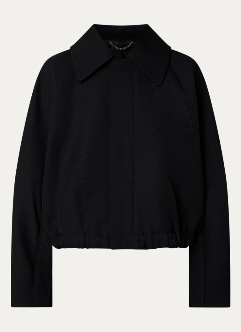 Victoria Beckham Dames Jack van wol met steekzakken in de kleur Zwart, maat: M