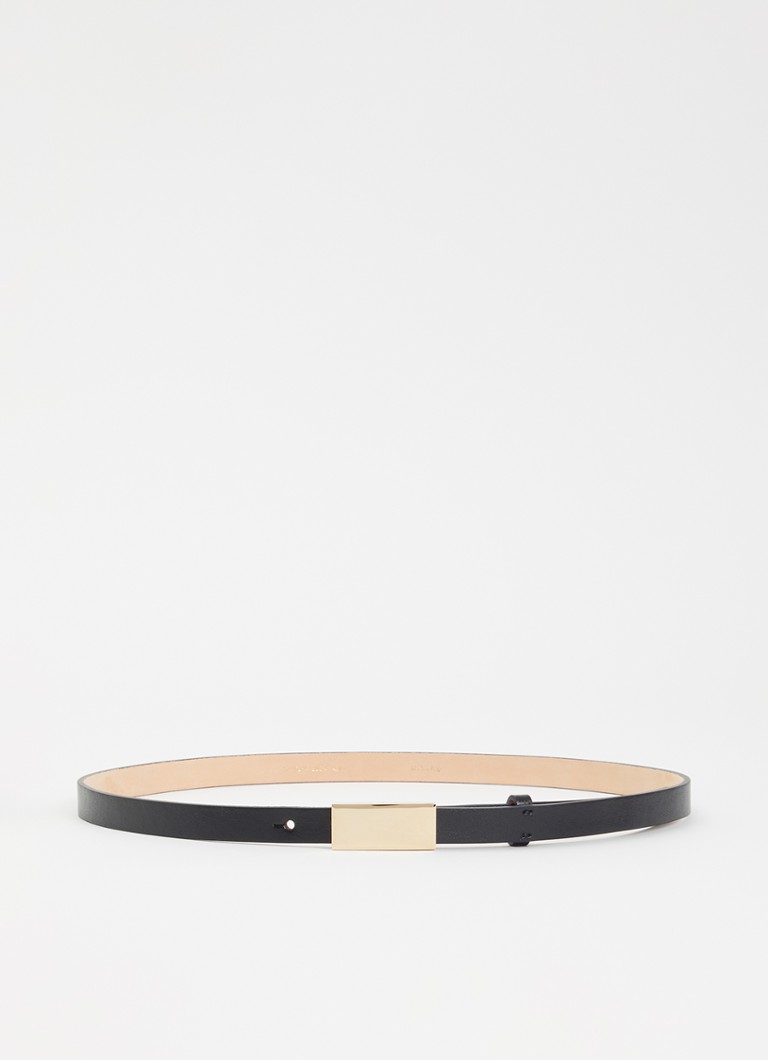 Victoria Beckham Dames Portofino Mirror riem van kalfsleer in de kleur Zwart, maat: 80