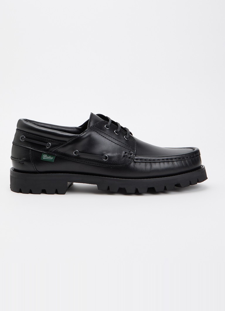 Paraboot Heren Briac bootschoen van leer in de kleur Zwart, maat: 46