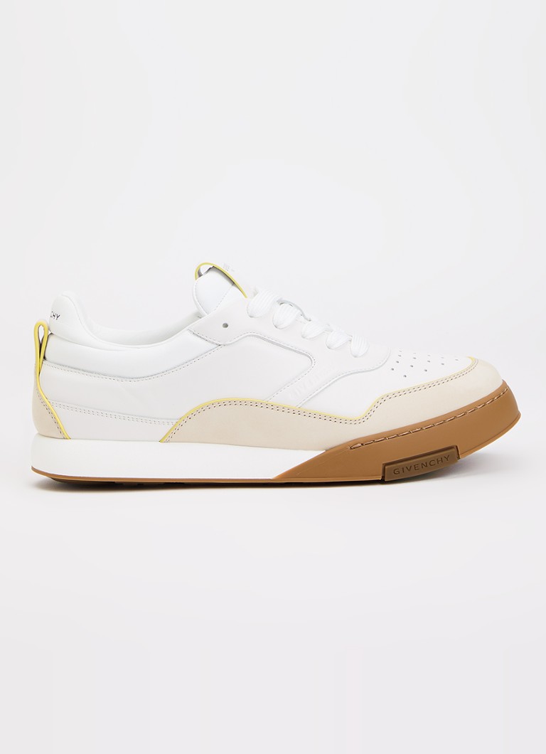Givenchy Heren Yard Court sneaker van kalfsleer met nubuck details in de kleur Wit, maat: 43