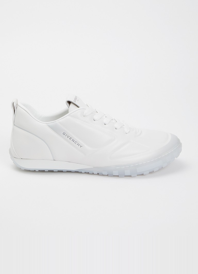 Givenchy Heren Glide sneaker van kalfsleer met logo in de kleur Wit, maat: 44