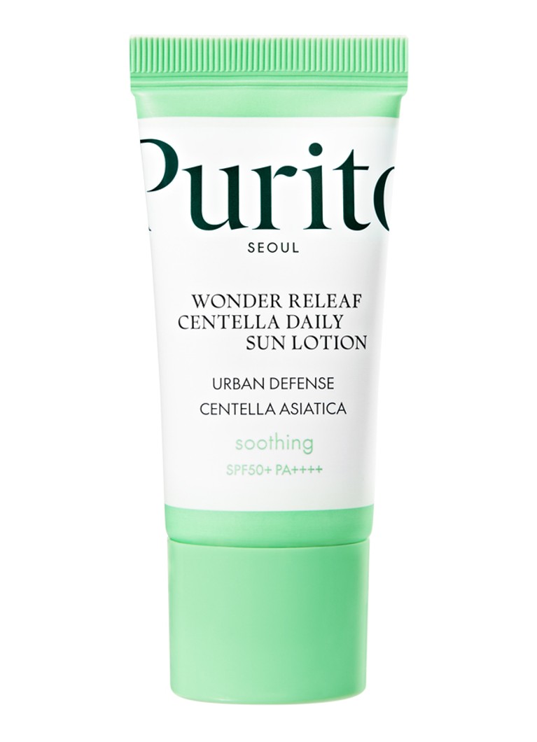 Purito Wonder Releaf Centella Daily Sun Lotion SPF50+ PA++++ - zonnebrand Geen kleur 15ml Reisverpakkingen - Deal