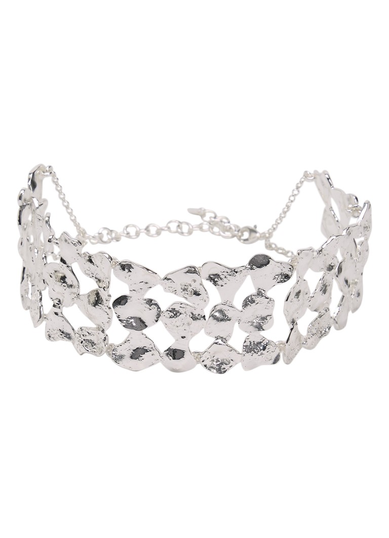 Moliane Dames Calypso choker verzilverd