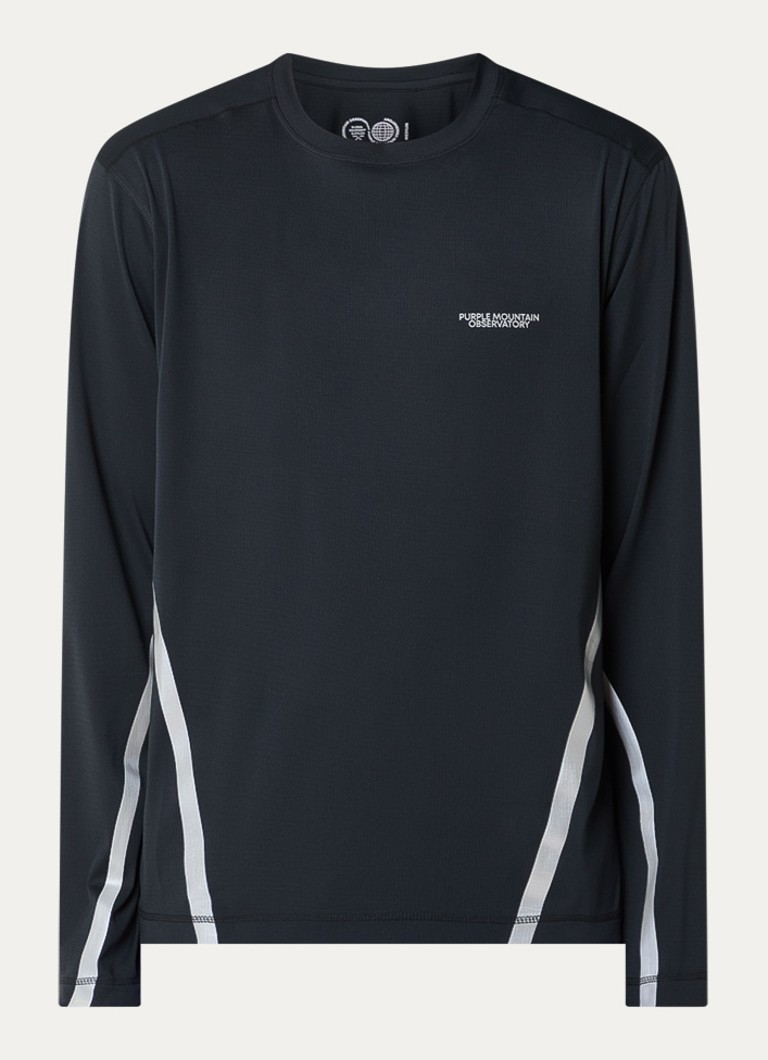 Purple Mountain Observatory Heren Longsleeve met logo in de kleur Zwart, maat: S