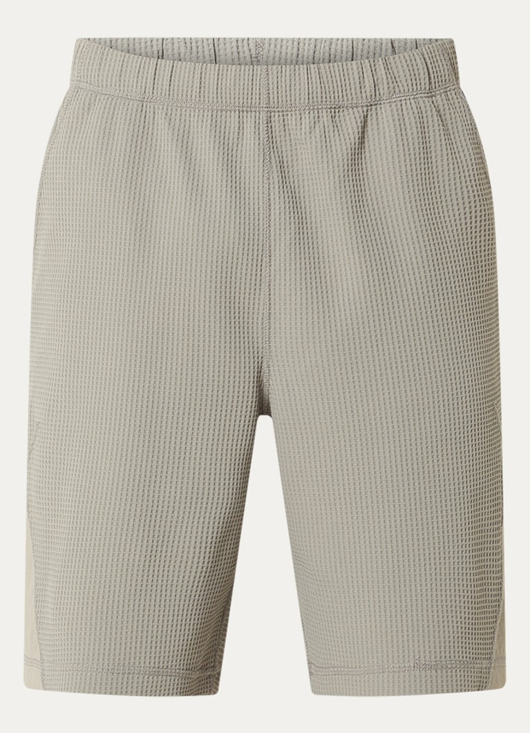 Purple Mountain Observatory Heren Straight fit korte broek met steekzakken in de kleur Khaki, maat: L