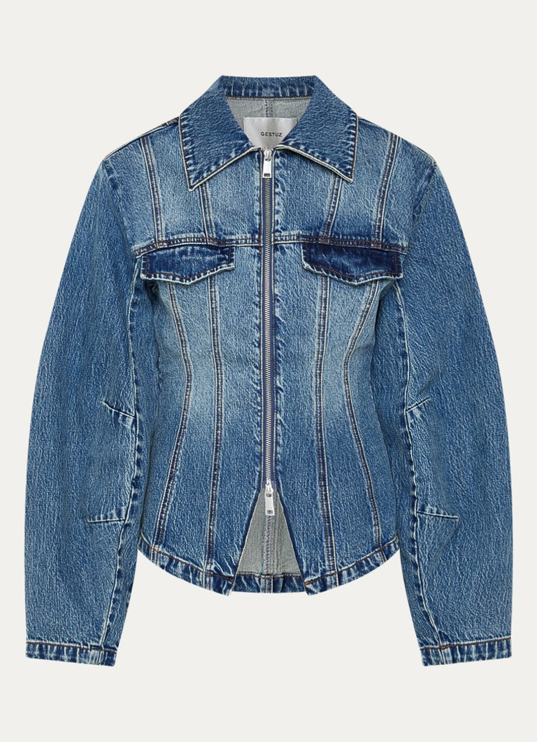 Gestuz Dames Melu spijkerjas in de kleur Indigo