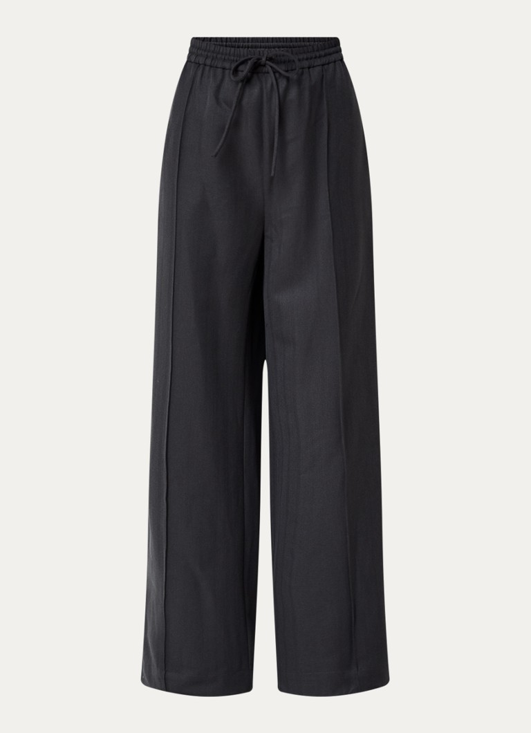 Gestuz Heren Alezia mid waist loose fit trackpants met steekzakken in de kleur Donkergrijs