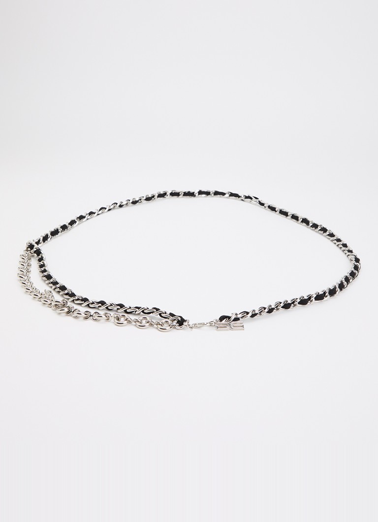 Gestuz Dames Zinnia schakelriem met detail van imitatieleer in de kleur Zilver