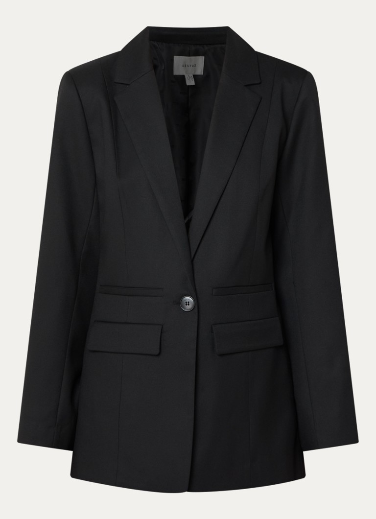 Gestuz Dames Paula blazer met klepzakken in de kleur Zwart