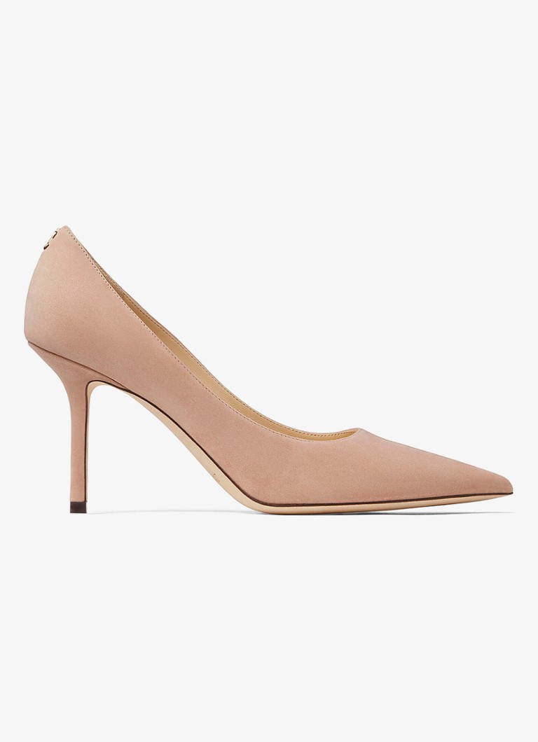 Jimmy Choo Dames Love 85 pump van suède in de kleur Beige