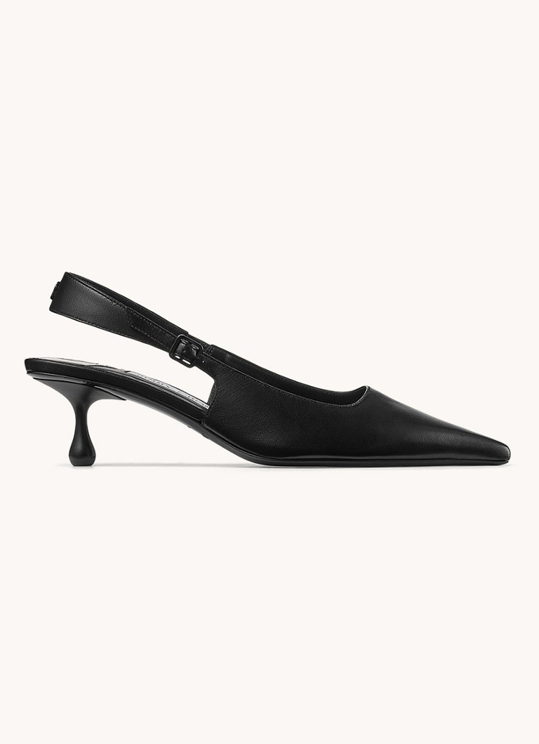 Jimmy Choo Dames Amel 50 slingback van lamsleer in de kleur Zwart
