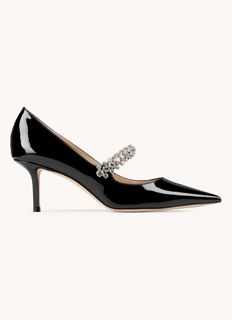 Jimmy Choo Dames Bing 65 pump van kalfsleer in de kleur Zwart