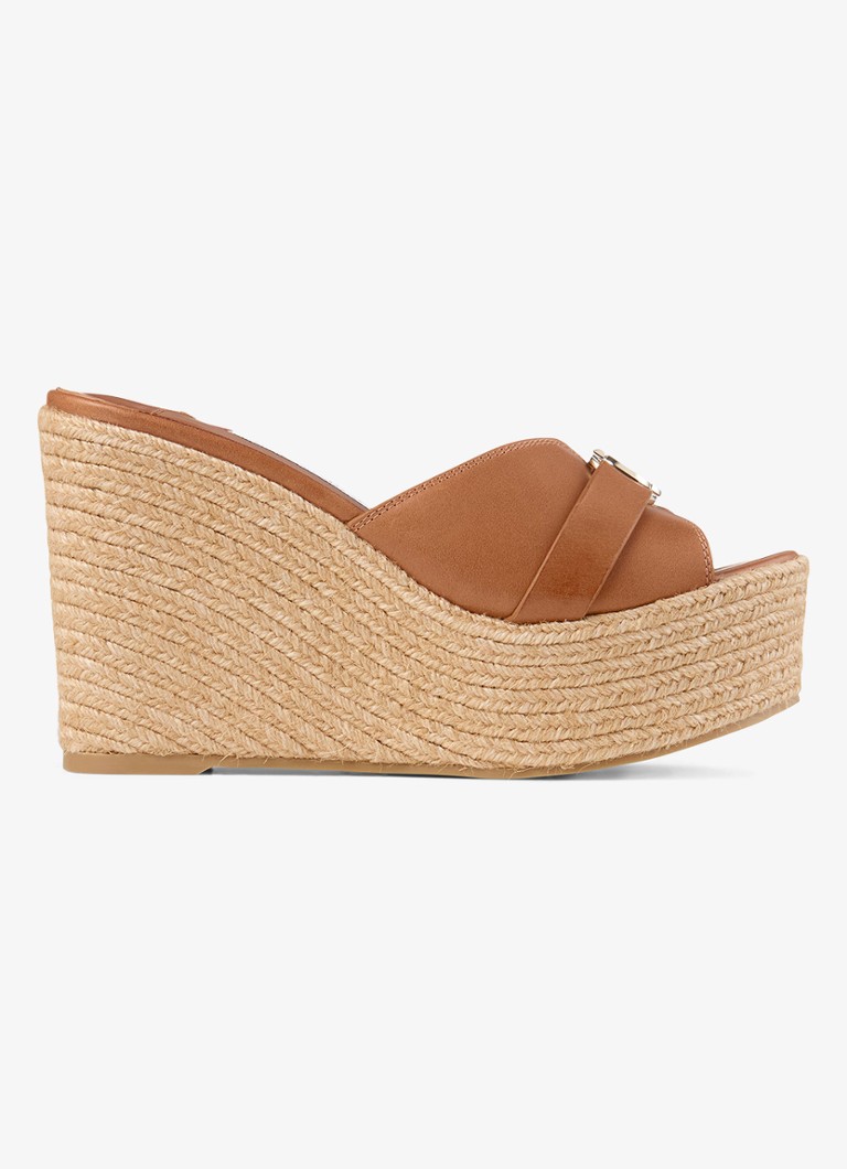 Jimmy Choo Dames Leda Wedge 100 sleehak van kalfsleer in de kleur Bruin