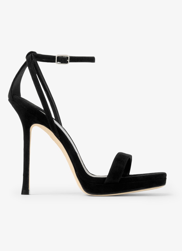 Jimmy Choo Dames Moza/Pf 120 sandalette van geitensuède in de kleur