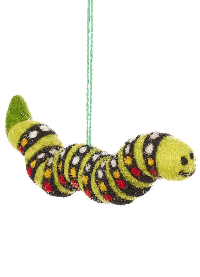Felt So Good Carl the Caterpillar kersthanger 14 cm Groen - Deal