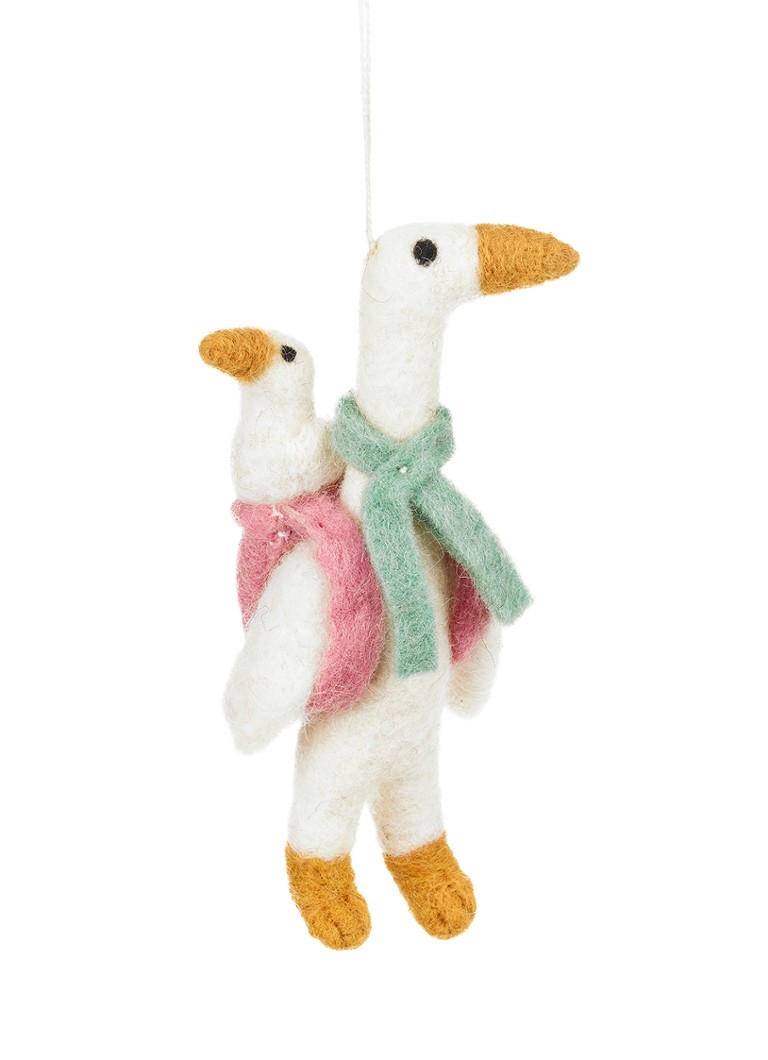 Felt So Good Mother Goose kersthanger 14 cm Gebroken wit - Deal