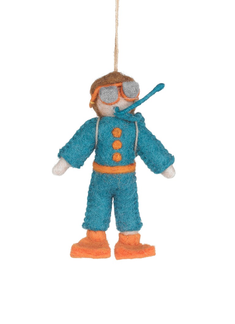 Felt So Good Scuba Steve kersthanger 10 cm Blauw - Deal