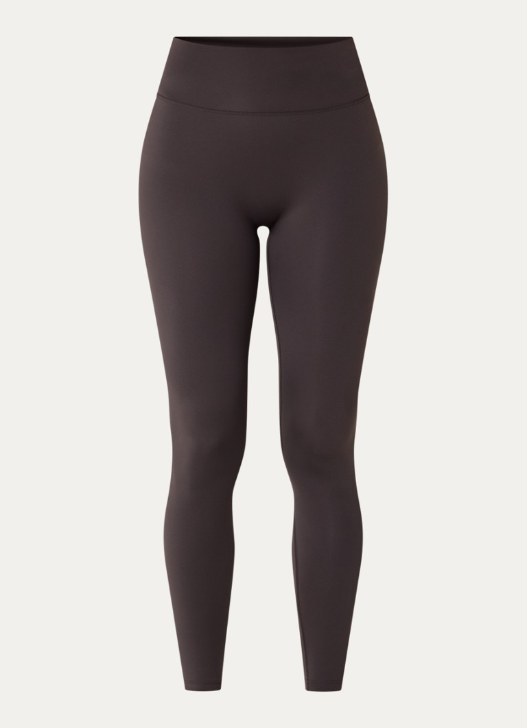 Adanola Dames High waist slim fit legging met stretch in de kleur Donkerbruin, maat: M