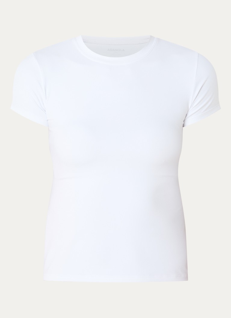 Adanola Dames Ultimate trainings T-shirt met stretch in de kleur Wit, maat: XS