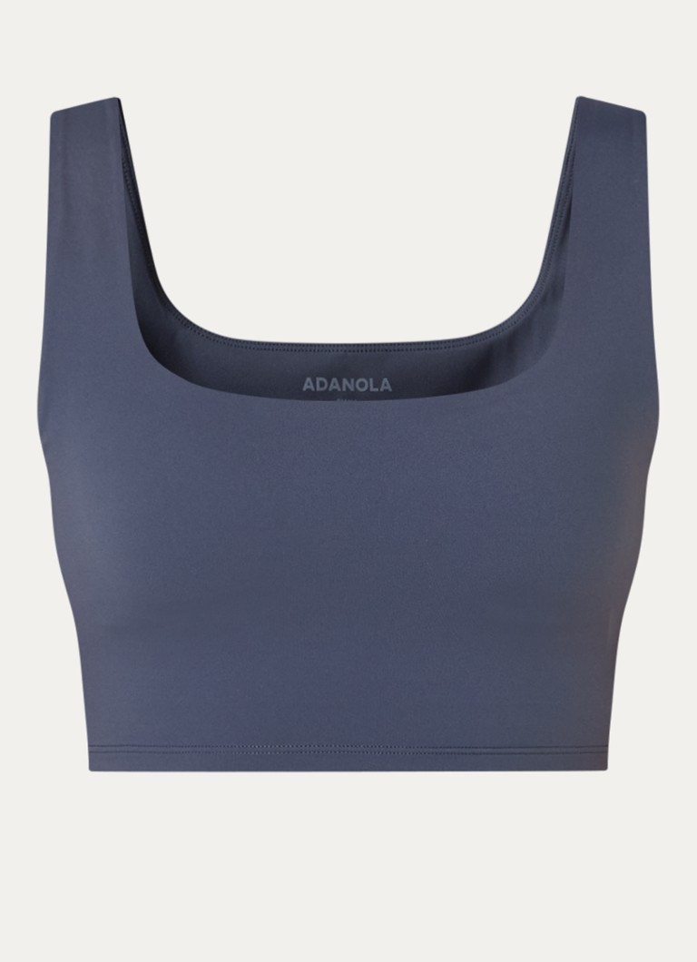 Adanola Dames Ultimate sport bh met medium support en uitneembare vulling in de kleur Staalblauw, maat: S