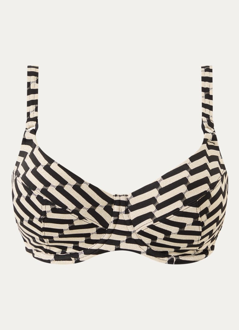 Femilet by Chantelle Dames Santosa balconette bikinitop met beugel en lurex in de kleur Goud
